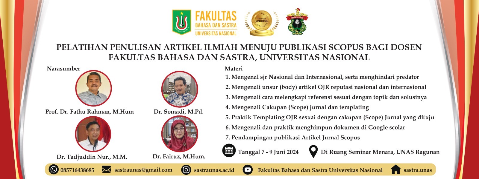 Read more about the article FBS Fasilitasi Dosen Dalam Publikasi Jurnal Scopus Melalui Pelatihan